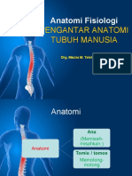 Kuliah 1 Pengantar Anatomi Manusia