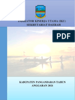 Indikator Kinerja Utama (Iku) Sekretariat Daerah: Kabupaten Pangandaran Tahun Anggaran 2021