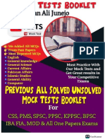 8th Solved Mock Test For One Paper Exams