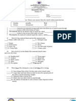 Summative Test in Science 4 - W1 2