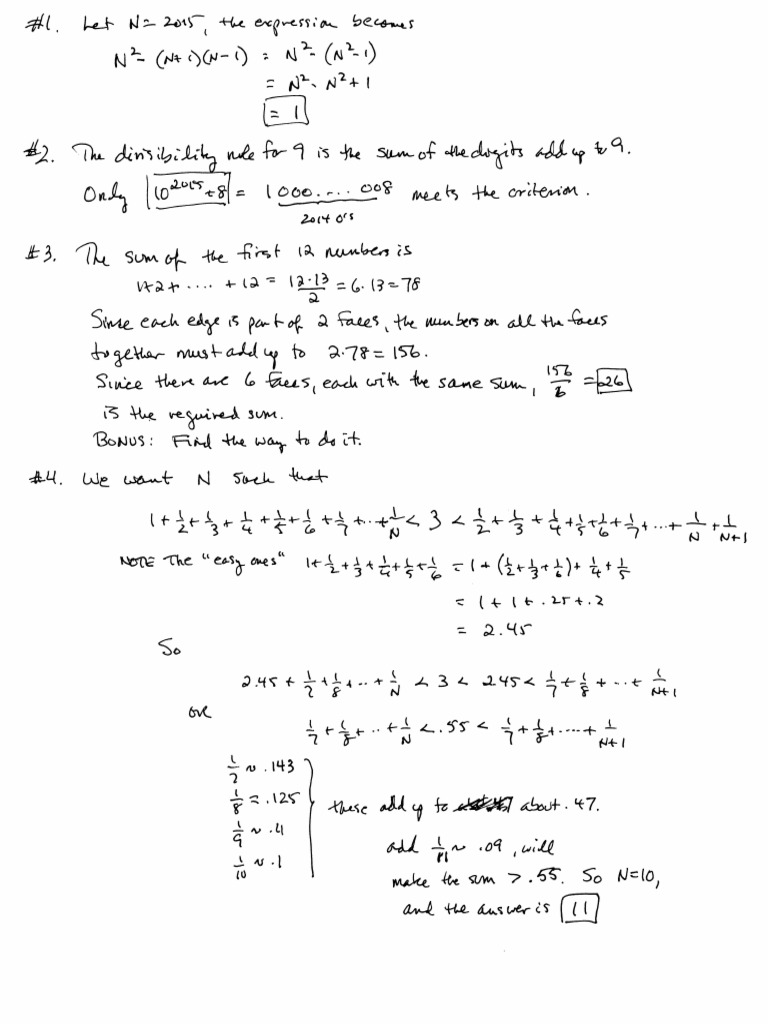 AMC 8 Mock 2015 Final Solutions PDF