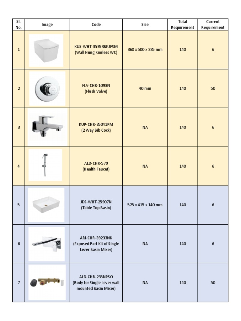 Jaquar PDF Tap (Valve) Water