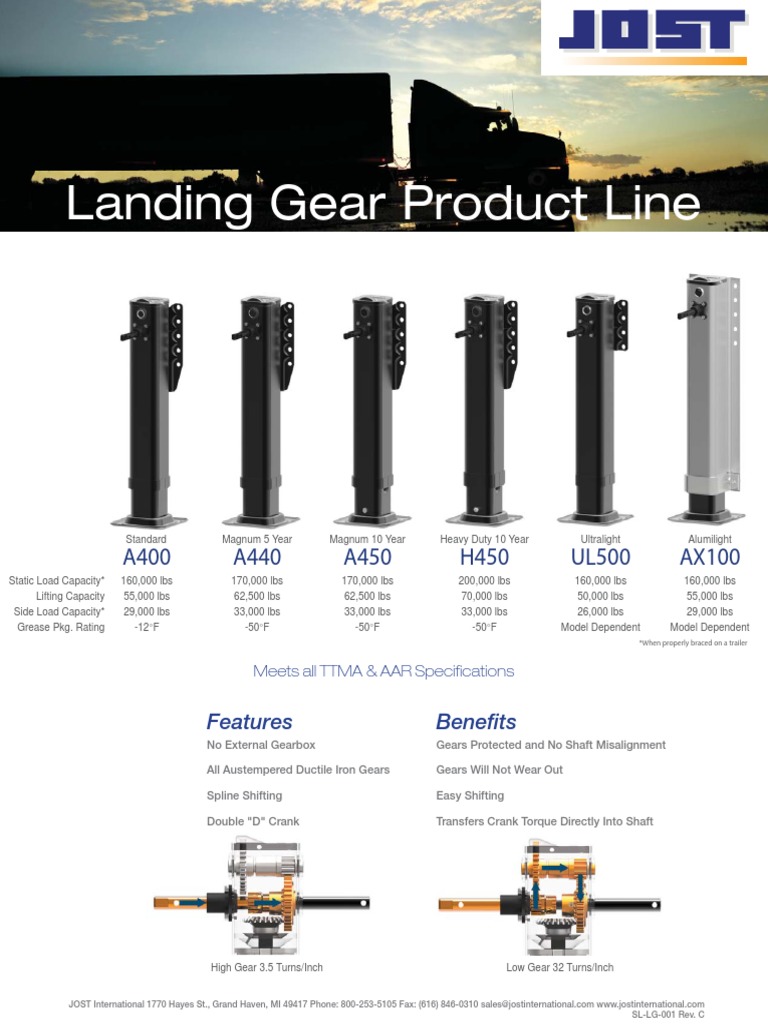 SL LG 001 Landing Gear Line Card | PDF