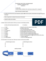 Quarter 3 Summative Test 2022