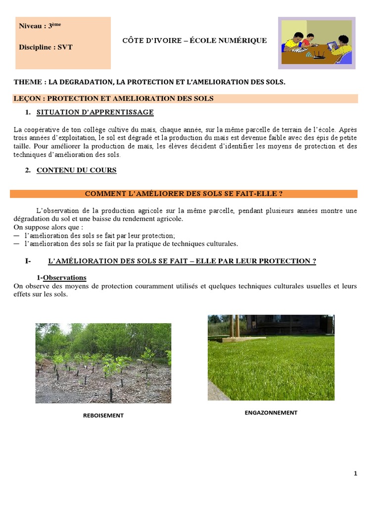 Protection et Amélioration des Sols | PDF | Haie | Sol (pédologie)