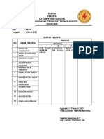 Daftar Peserta Teknik Elektronika 2023