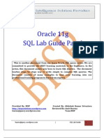 Oracle11g SQL Lab Guide