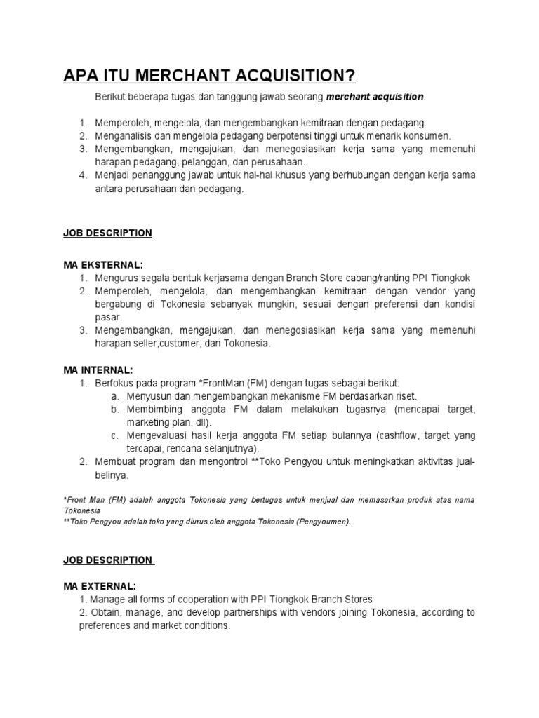 Acquisition Itu Apa