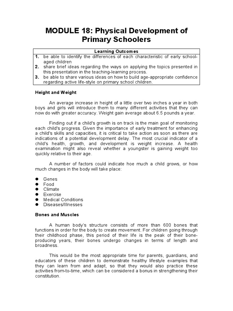 Evaluating Physical Development in Youth | PDF | Balance (Ability ...