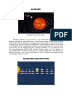 Matahari Dan Planet Tata Surya