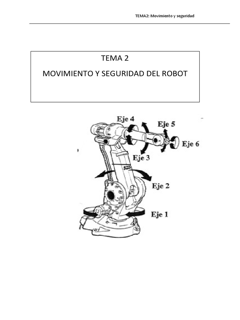 Movimiento y Seguridad en Robots Industriales | PDF | Robot | Robótica