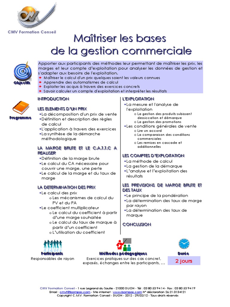 Bases Gestion Commerciale | PDF