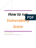 How to Run Vulnerability Scans