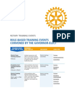 Rotary Training Events en