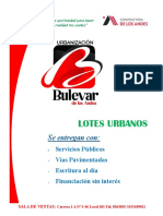 Bulevar de Los Andes Precios