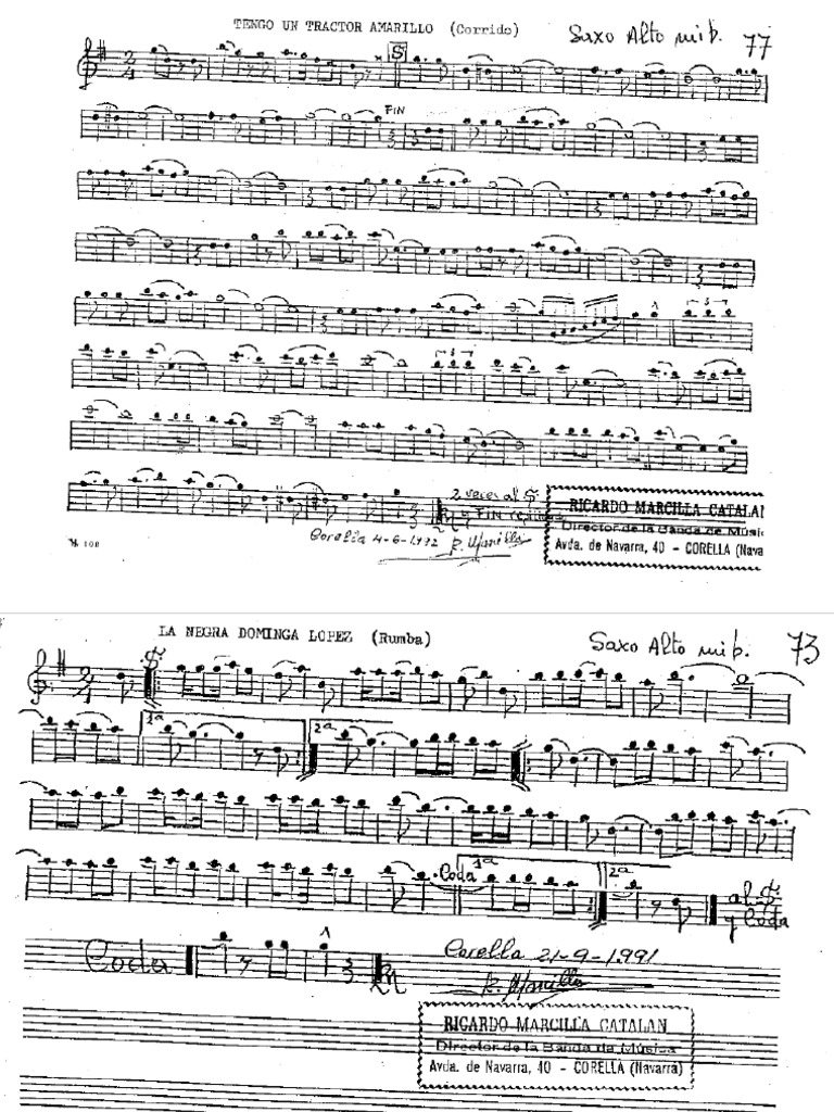 Charanga Saxo Alto PDF