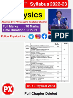 Class 11 Physics Syllabus 2022-23