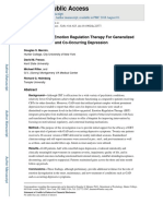 An Open Trial of Emotion Regulation Therapy For Generalized