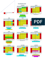 Calendário escolar 2023