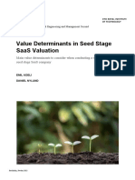 Value Determinants in Seed Stage SaaS Valuations