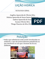 Poluição Hídrica-Ecologia
