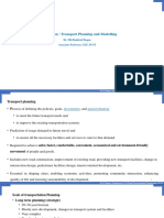 Lecture 1 Introduction of Transport Planning and Modelling