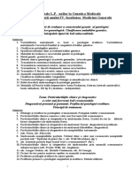 ' Subiectele L.P. - Urilor La Genetica Medicala Pentru Stud. Anul IV M.G. 2008