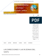 Las Direcciones y Las 16 Zonas Del Vastu - Astrología Védica