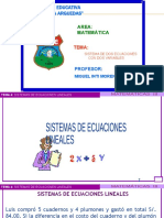 Sistema de Ecc. 2x2