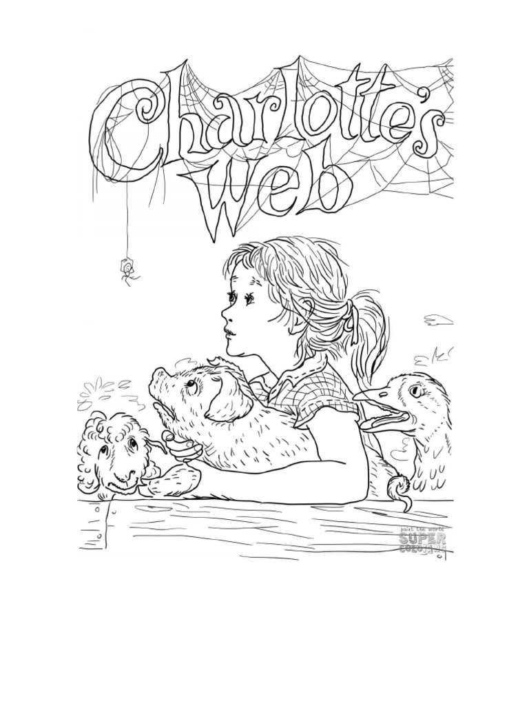 charlotte-s-web-color-page-pdf