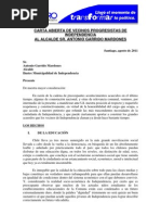 Carta Abierta Del PRO Al Alcalde