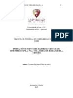 Estimación de Fuentes de Material Particulado Atmosférico (PM10 y PM2.5) en La Ciudad de Barranquilla, Colombia