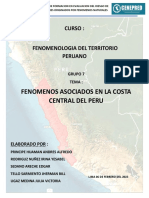 Fenomenologia Del Territorio Peruano Costa Central