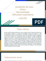 SDR en recién nacido con dificultad respiratoria