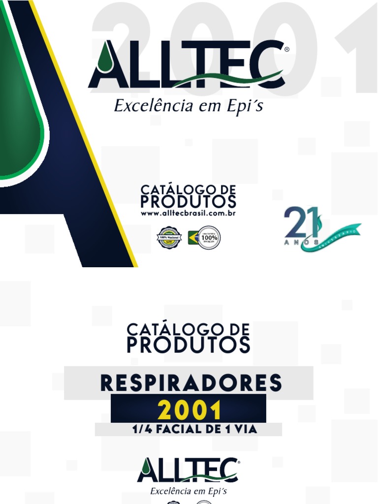 Catálogo de Respiradores Alltec 2001 | PDF | Química | Absorção (Química)
