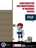 Construction and Maintenance of Masonry Houses