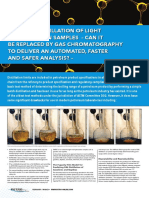 ASTM D86 Distillation of Light Hydrocarbon Samples Can It Be Replaced by Gas Chromatography To Deliver An Automated Faster and Safer Analysis