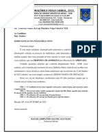 Carta Candidato - Mario Gonçalves Felgueiras Neto
