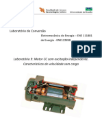 Laboratório 9 Motor CC Independente Sem Carga