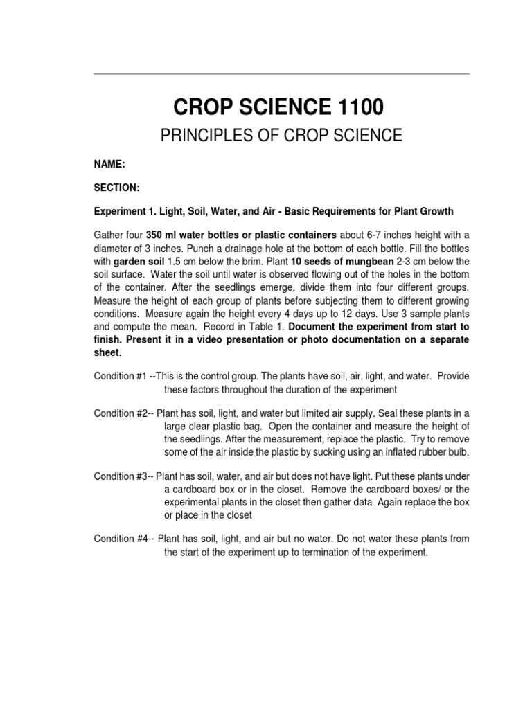Mungbean Growth Experiment Analysis | PDF | Seedling | Leaf