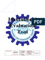 1.3 PTS Institutional Evaluation Tool
