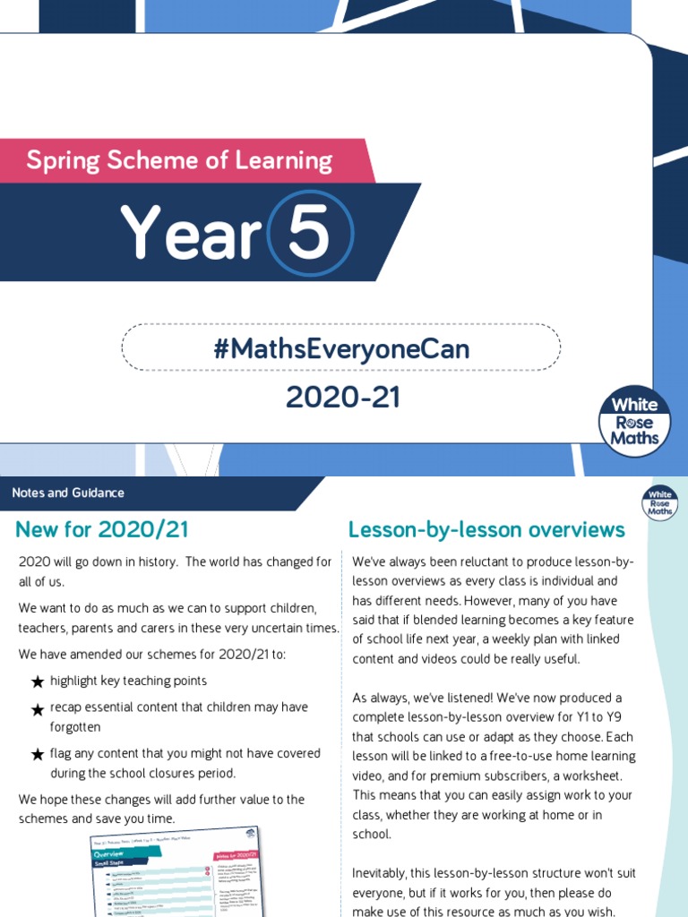 Year 5 Full Spring Term | PDF | Multiplication | Mathematics