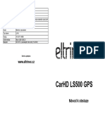 Carhd Ls500 GPS: WWW - Eltrinex.Cz