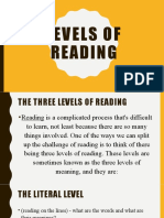 Levels of Reading