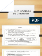 A Review in Grammar and Composition
