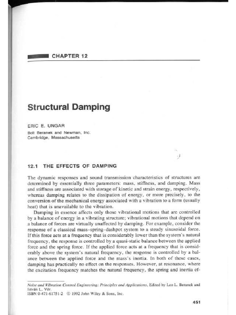 Noise and Vibration Control Engineering Wiley 1992 Ch12
