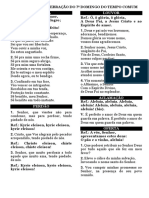 CANTOS PARA A CELEBRAÇÃO DO 7º DOMINGO - Preto e Branco