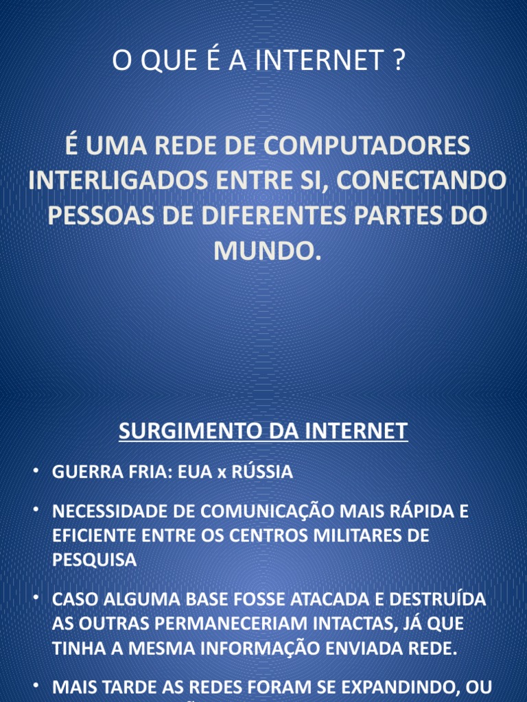 Os principais tipos de conexão à Internet: evolução histórica e ...