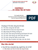 Chuong 9 - Tổ Chức Công Tác Kế Toán