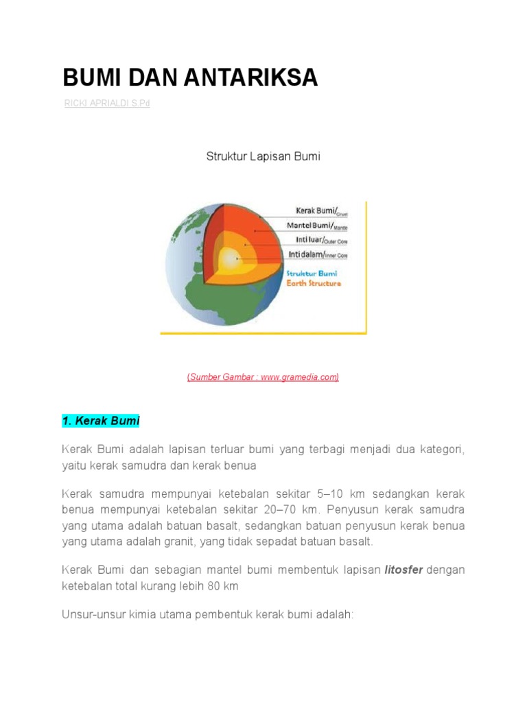Bumi Dan Antariksa | PDF
